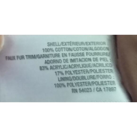 Old Navy Women XXL "Sandpaper" Tan Utility Barn Chore Faux Fur Collar Jacket - Picture 4 of 7